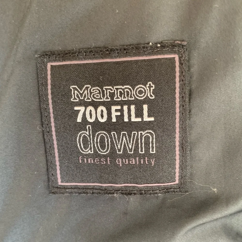 Marmot Women's Montreal Blue Down Puffer Coat Parka with Faux Fur Trim - Picture 8 of 14